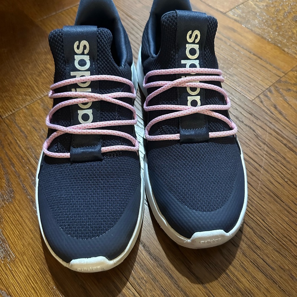 Adidas Kids' deep navy/dark purplish, Pink & White Sneakers